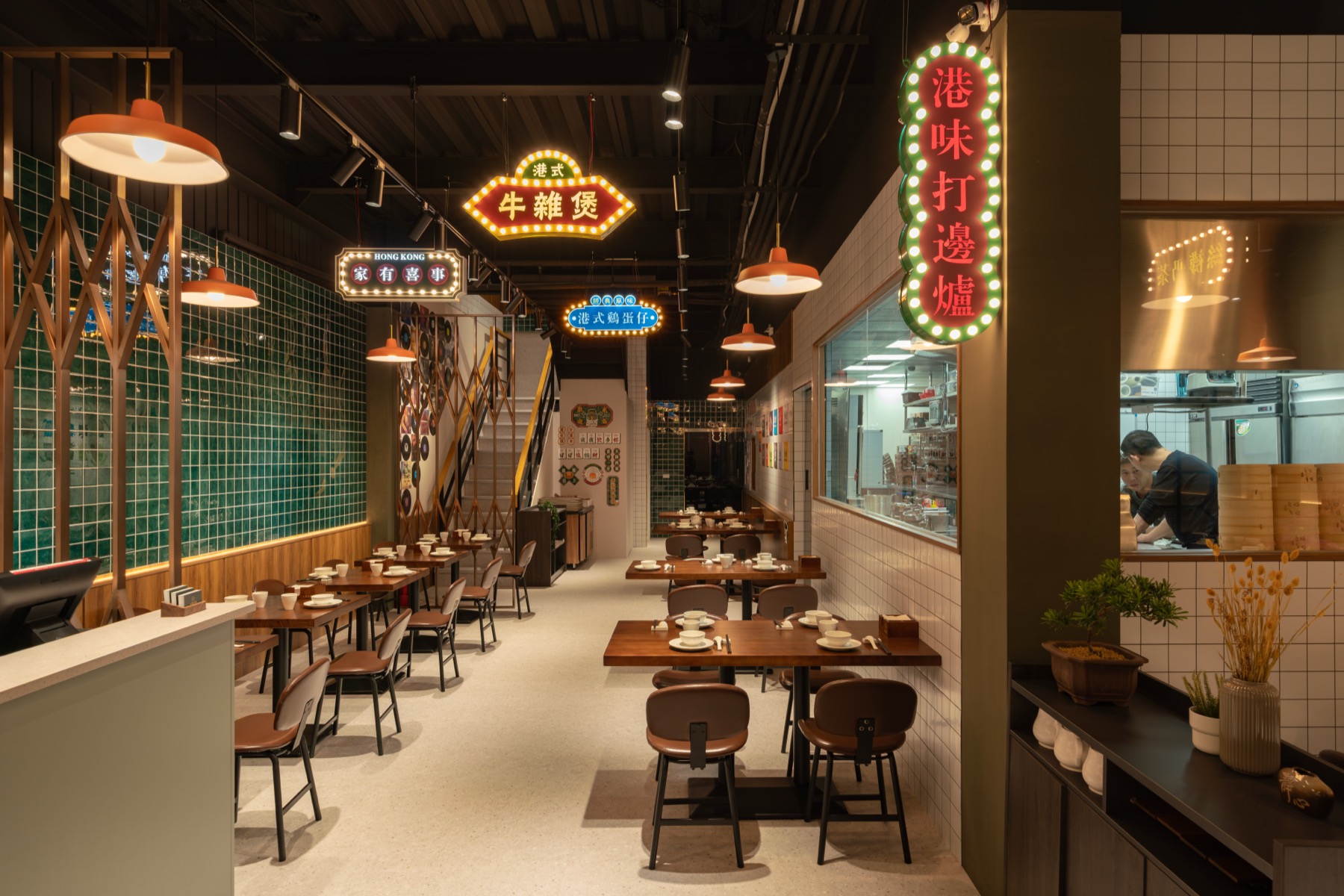 高雄港式茶餐廳：九龍城寨 空間細節