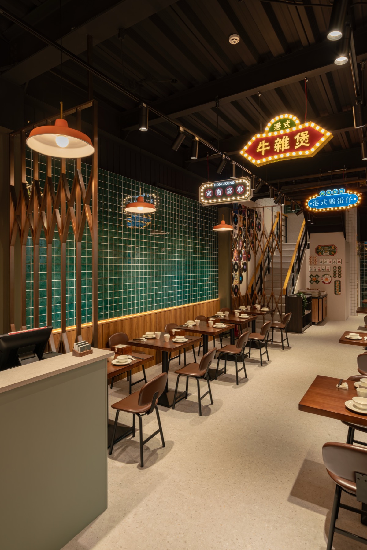 高雄港式茶餐廳：九龍城寨 空間細節