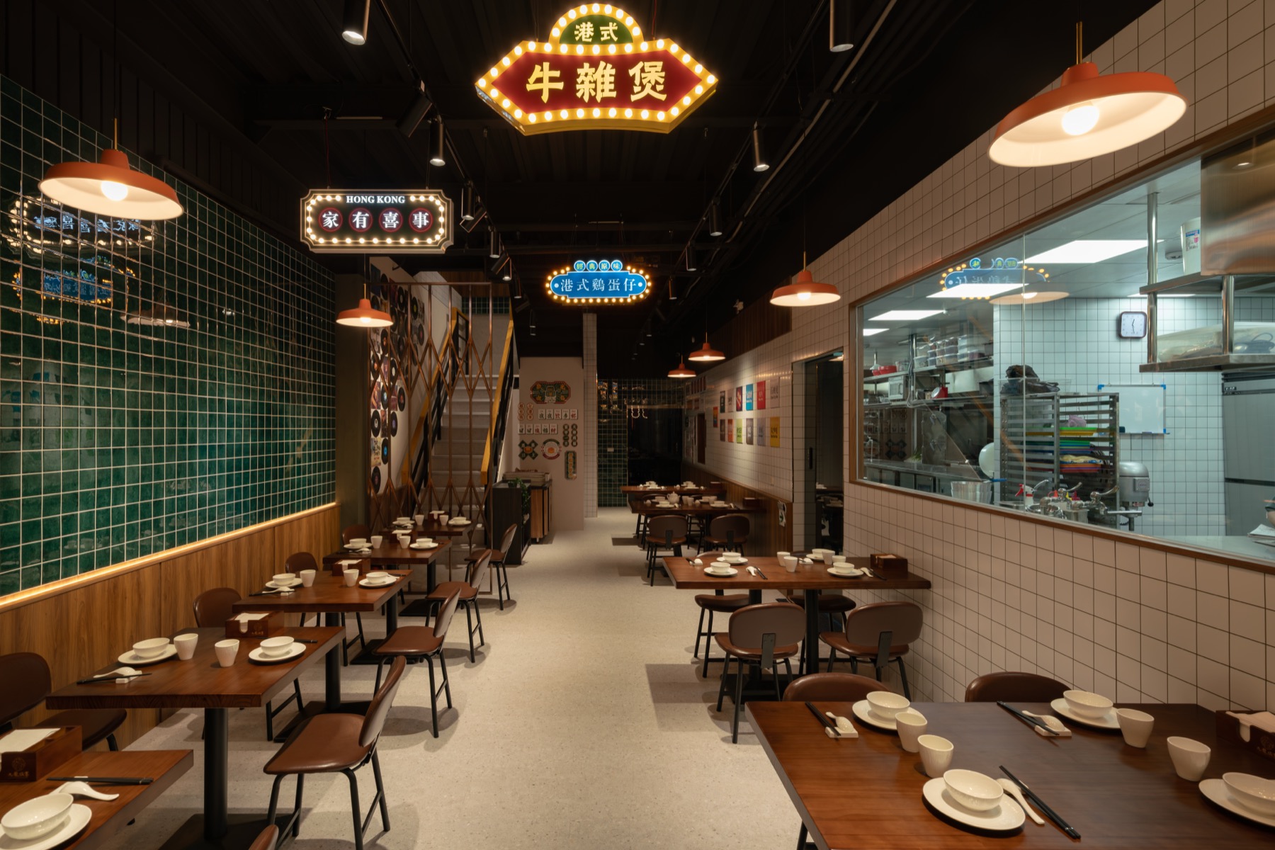 高雄港式茶餐廳：九龍城寨 空間細節